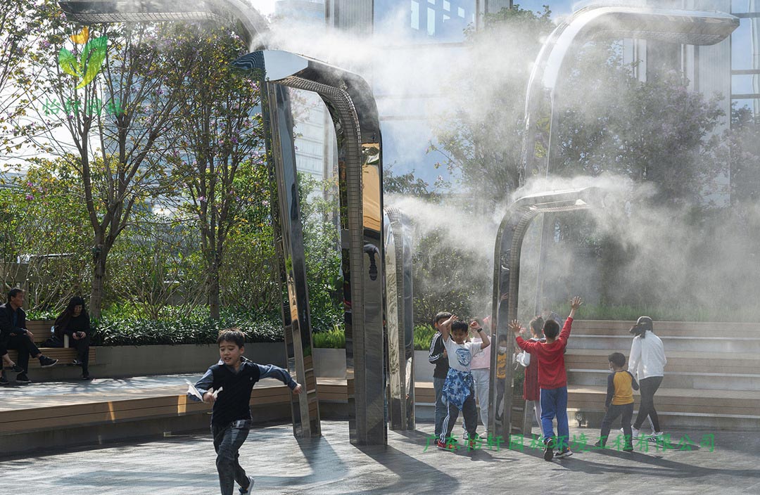 深圳万象天地商业街花园绿化工程实景图